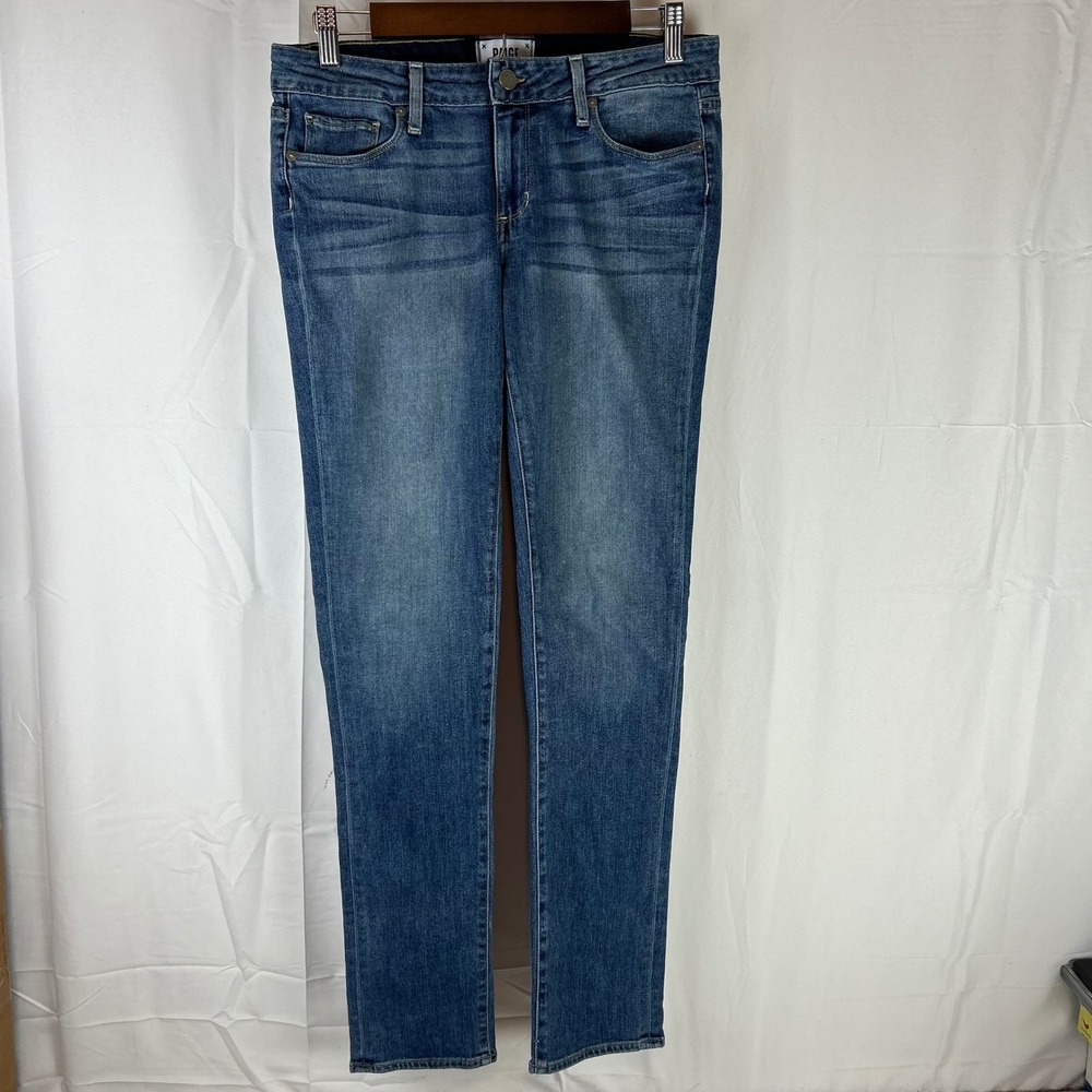 Paige Jimmy Jimmy Skinny Jeans Women 26 Tigerlily Blue Mid‎ Rise Slim Denim USA
